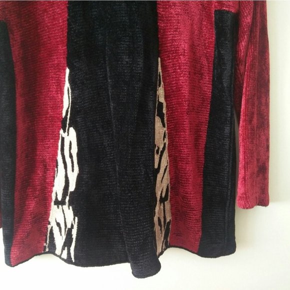 VINTAGE 90's Oversized Wool Chenille Cardigan - Picture 16 of 16